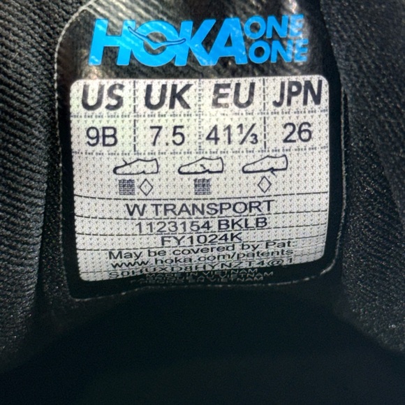 HOKA TRANSPORT EVERY DAY BLACK/ALABASTER - Picture 9 of 9